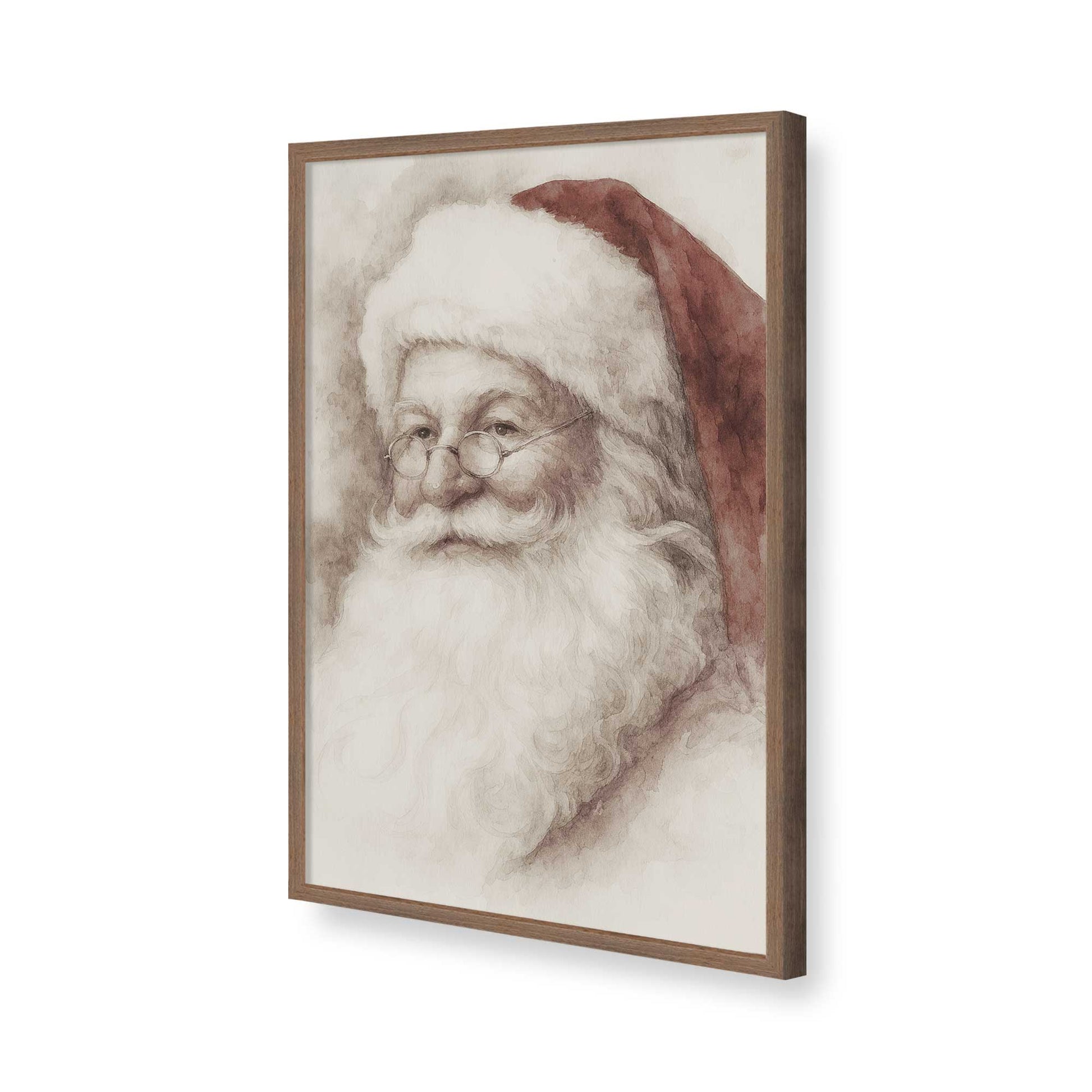 [Color:Walnut], Picture of art in a Walnut frame of the corner