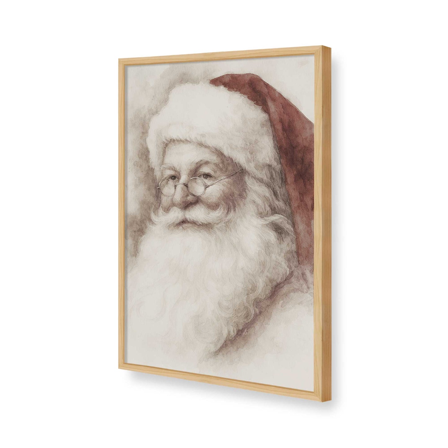 [Color:American Maple], Picture of art in a American Maple frame of the corner