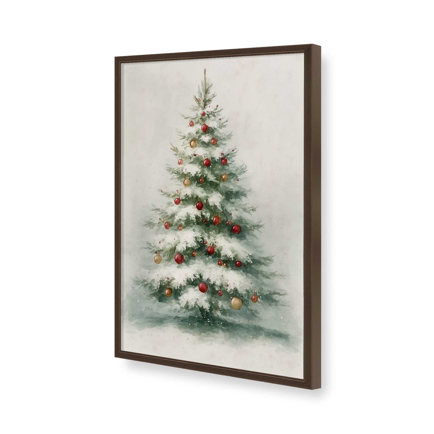 [Color:Brown], Picture of art in a Brown frame of the corner