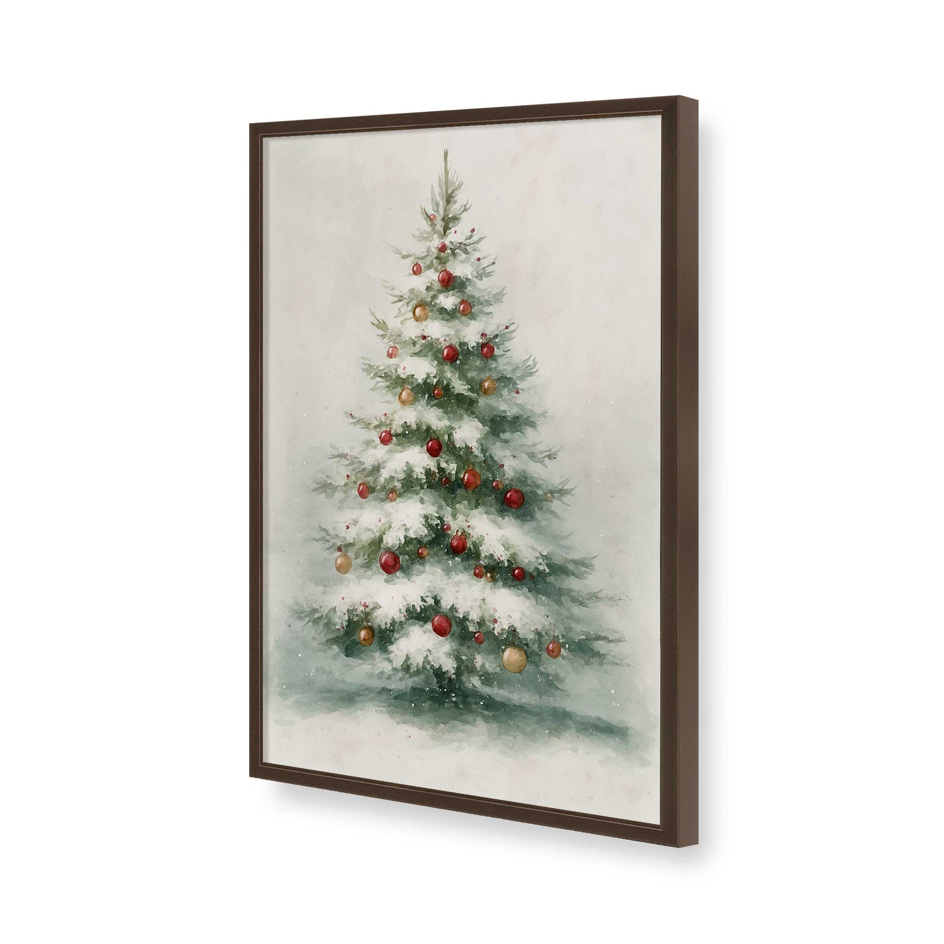 [Color:Brown], Picture of art in a Brown frame of the corner