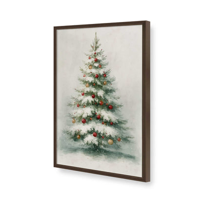 [Color:Brown], Picture of art in a Brown frame of the corner