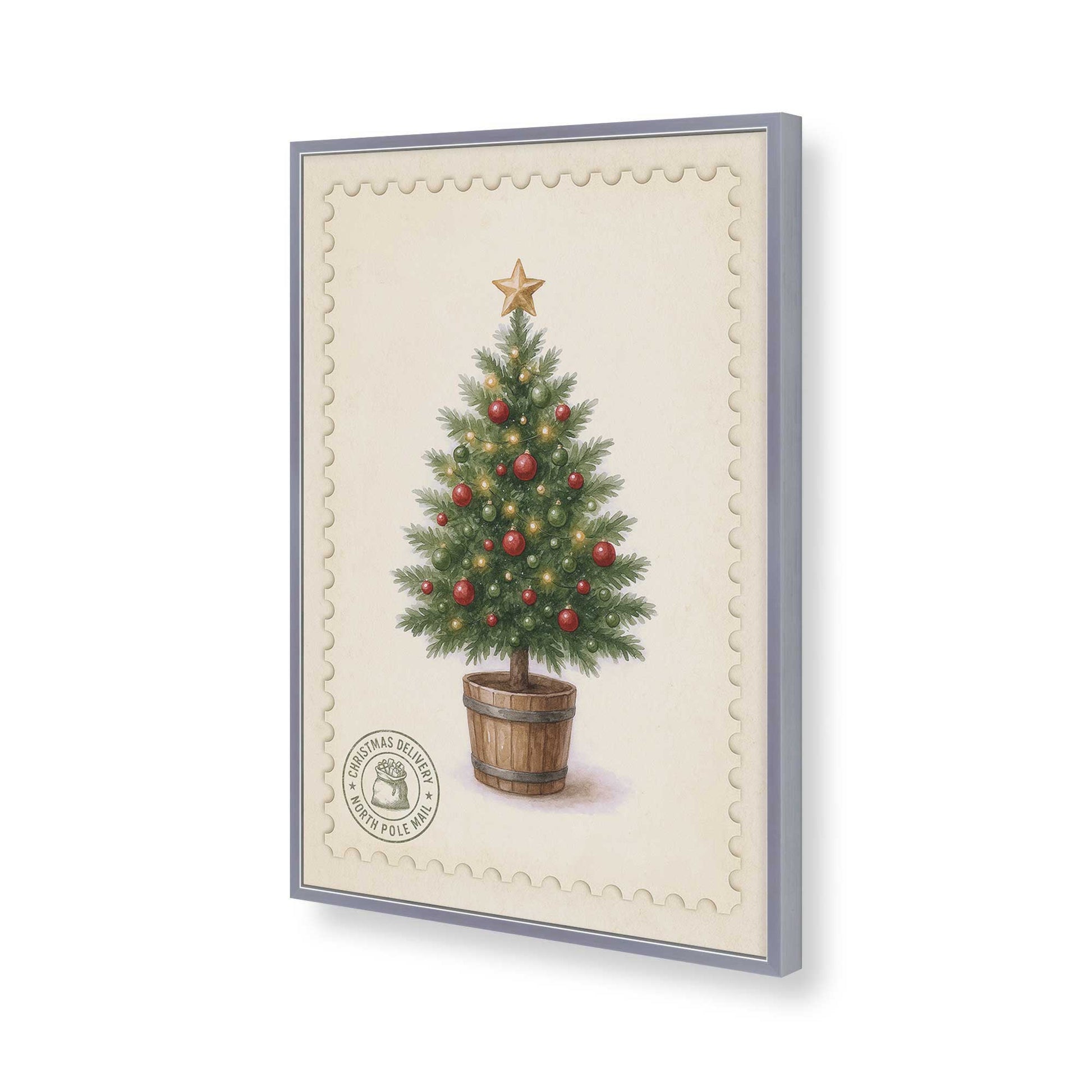 [Color:Polished Chrome], Picture of art in a Polished Chrome frame of the corner