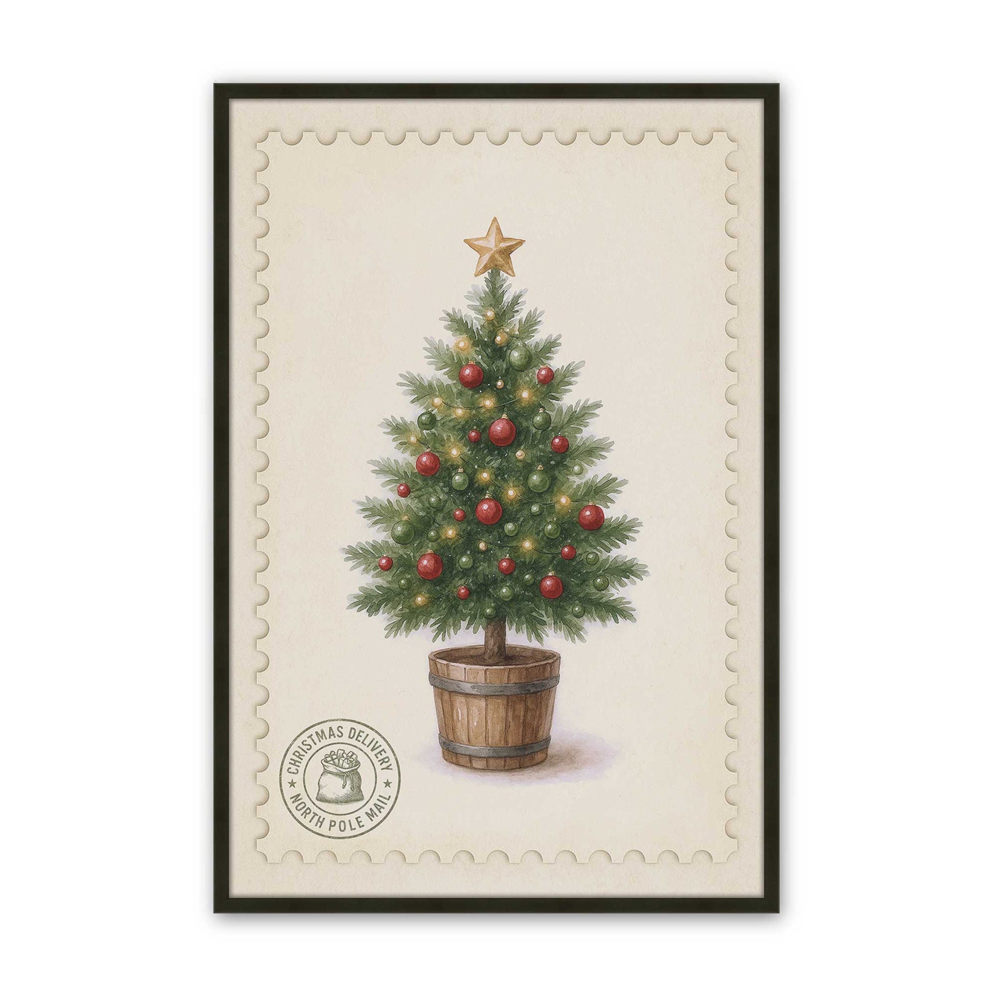 [Color:Satin Black], Picture of art in a Satin Black frame