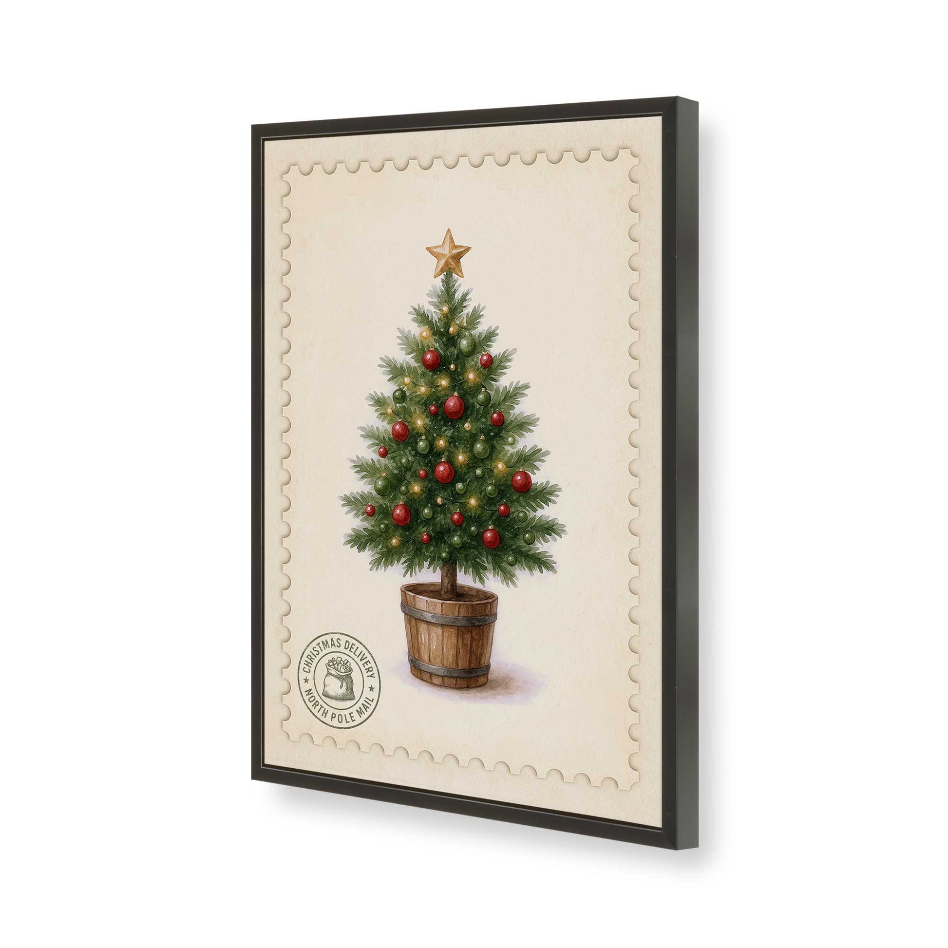 [Color:Satin Black], Picture of art in a Satin Black frame of the corner