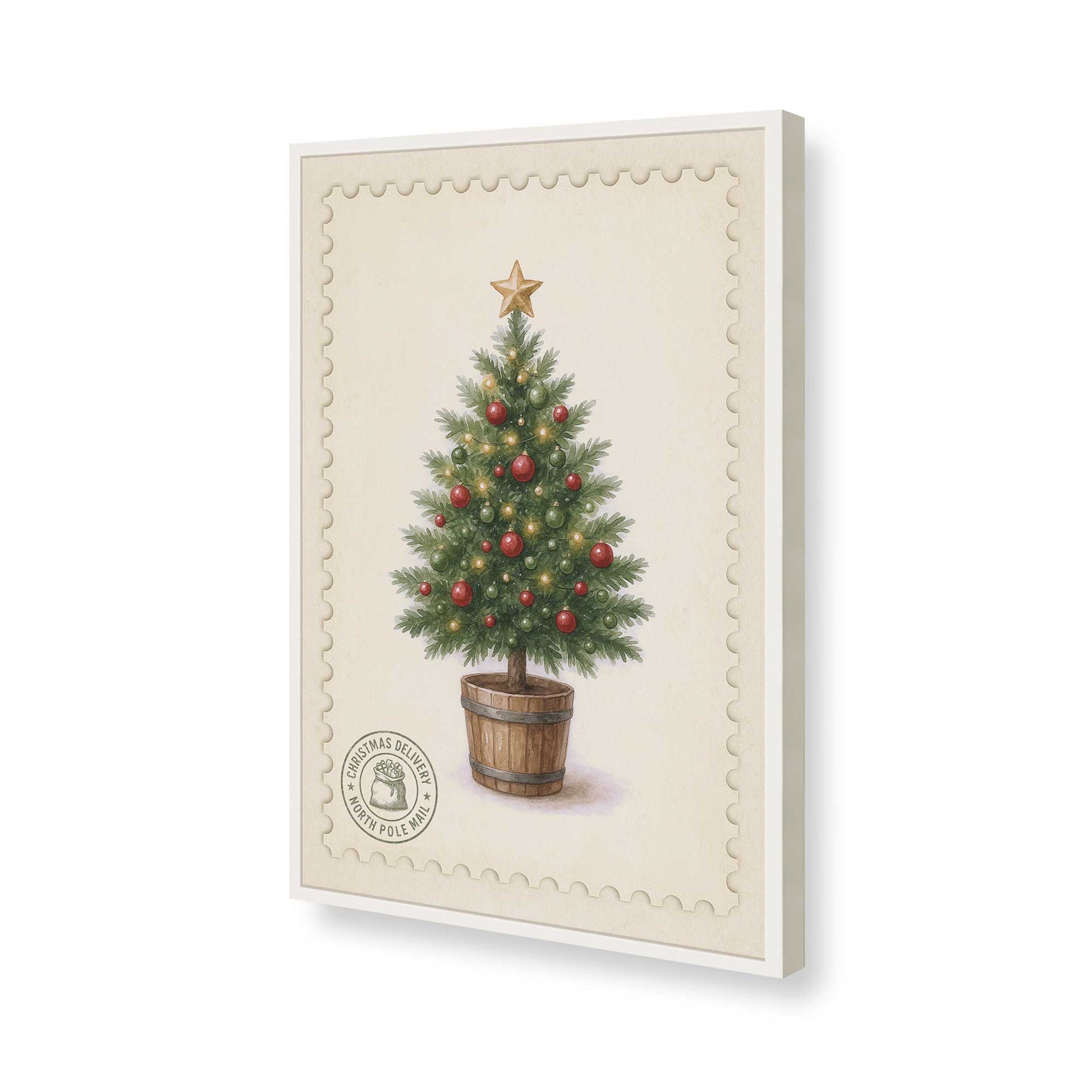 [Color:Opaque White], Picture of art in a Opaque White frame of the corner