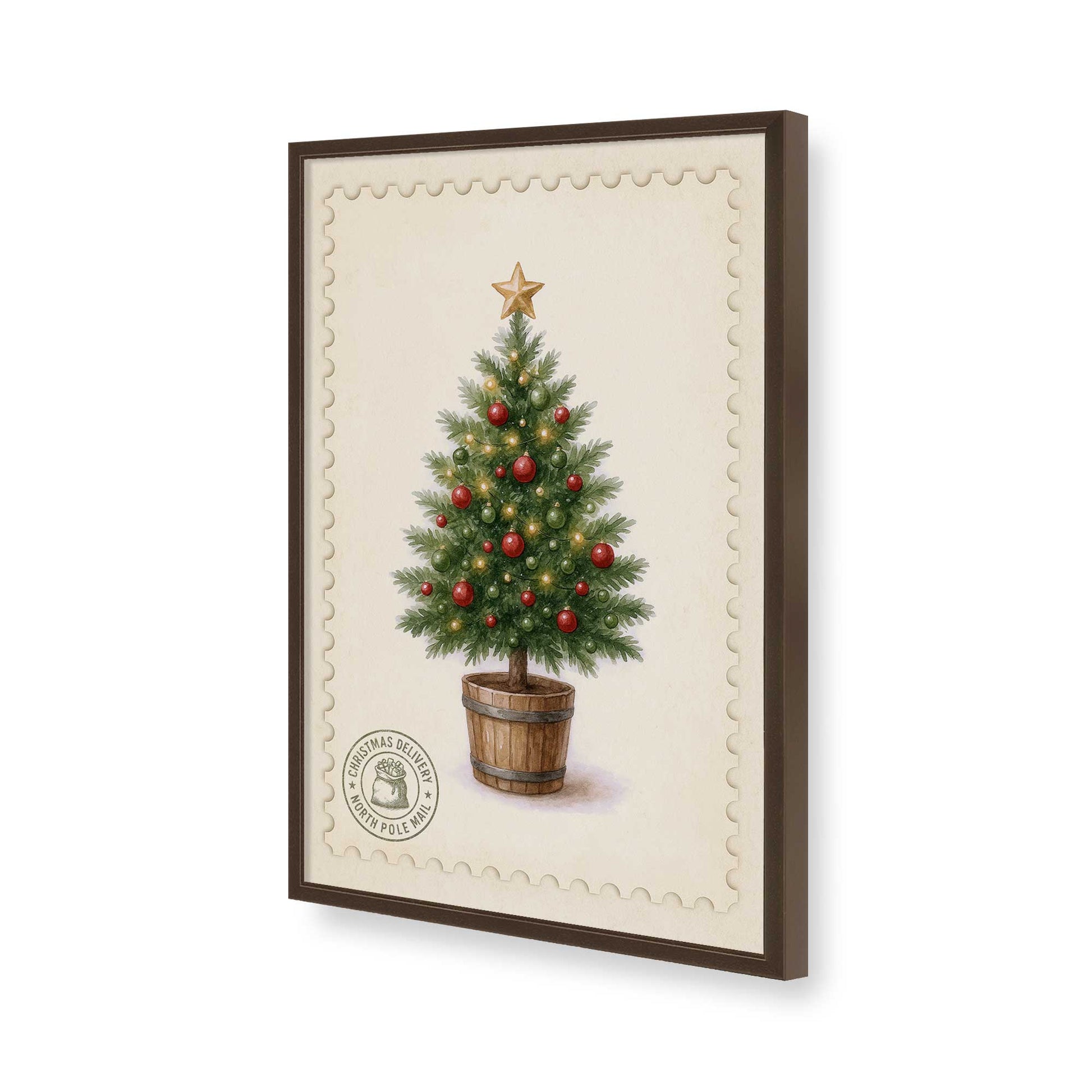 [Color:Belvinder Brown], Picture of art in a Belvinder Brown frame of the corner