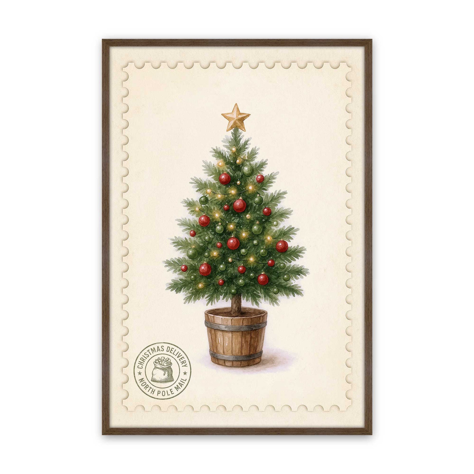 [Color:Walnut], Picture of art in a Walnut frame