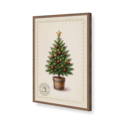 [Color:Walnut], Picture of art in a Walnut frame of the corner