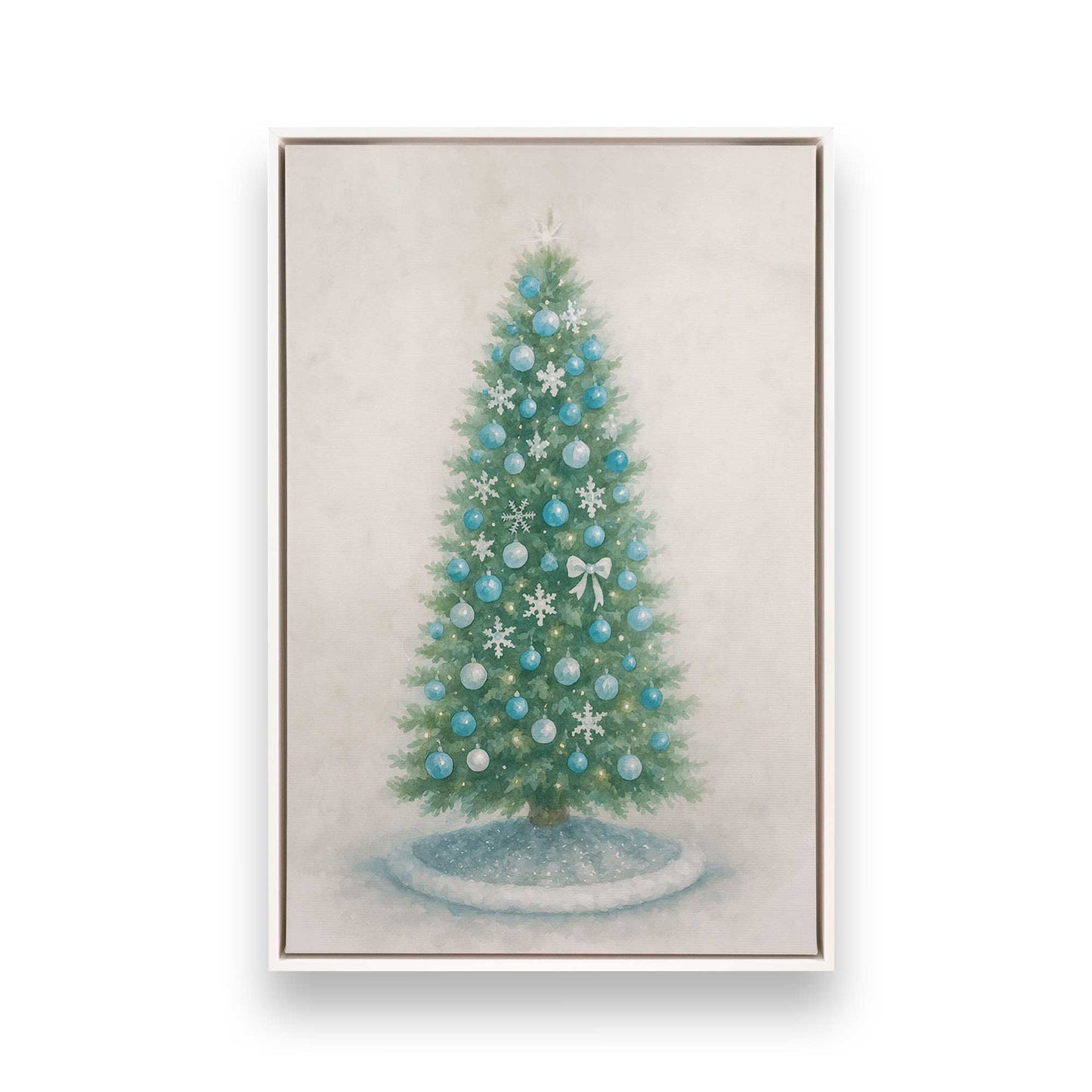 [Color:Opaque White], Picture of art in a White frame