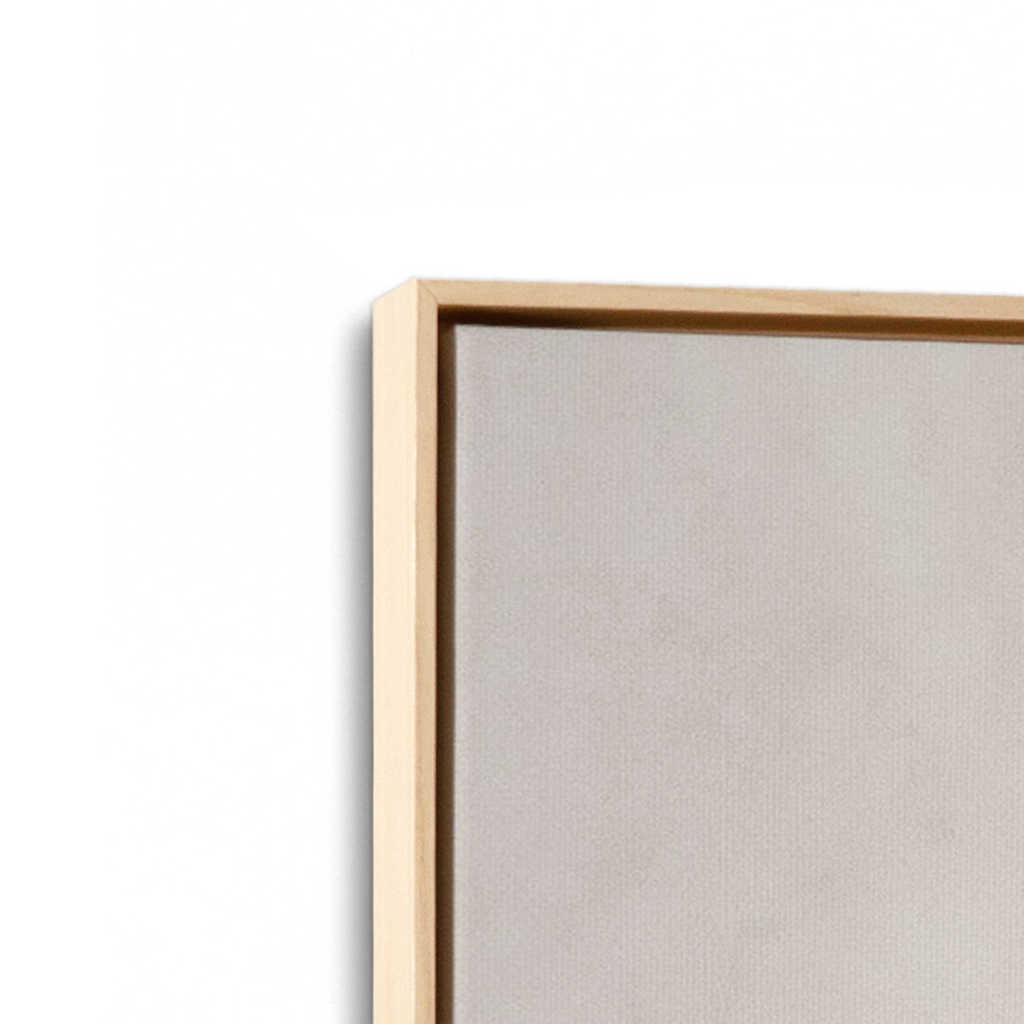 [Color:American Maple], Picture of art in a American Maple frame at an angle