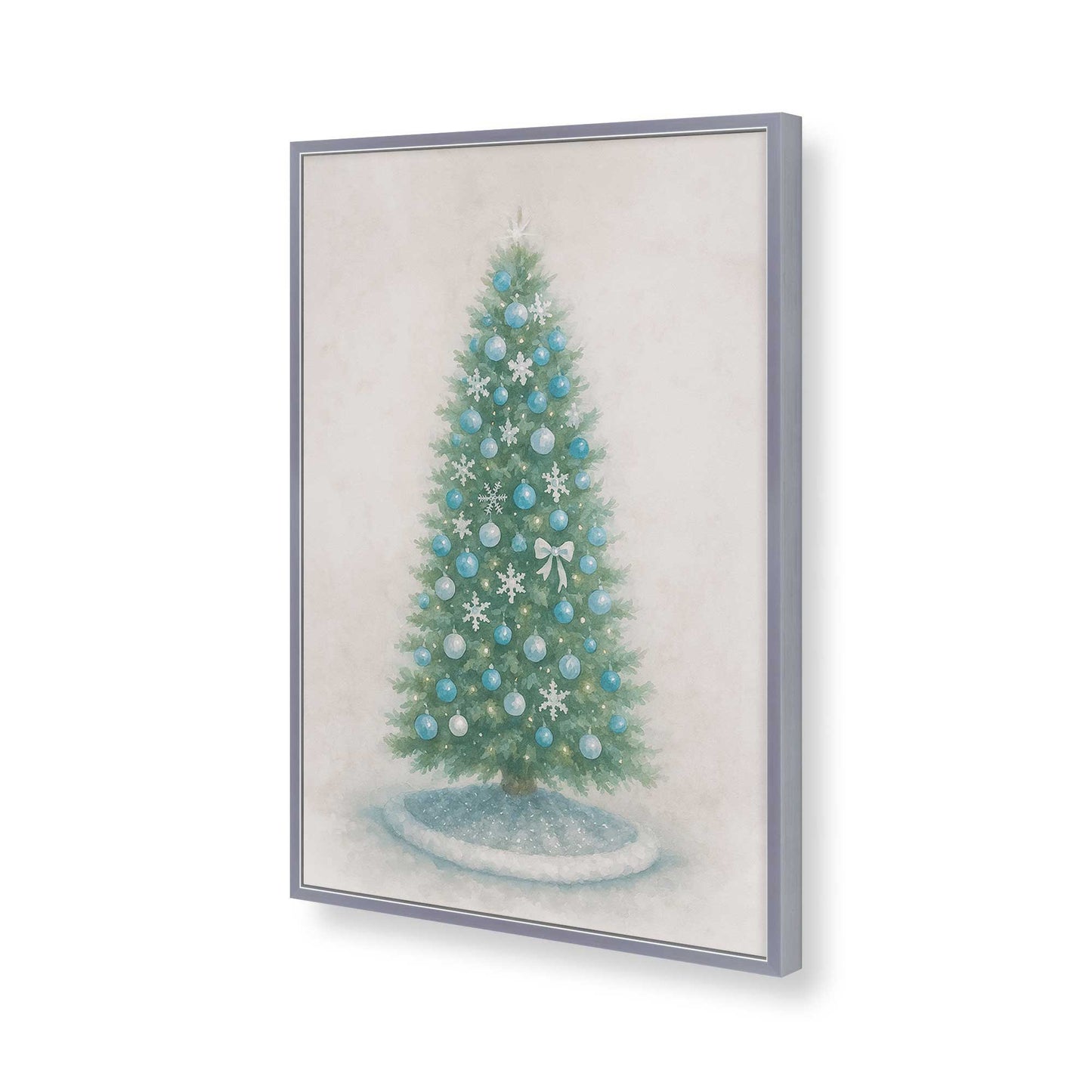 [Color:Polished Chrome], Picture of art in a Polished Chrome frame of the corner