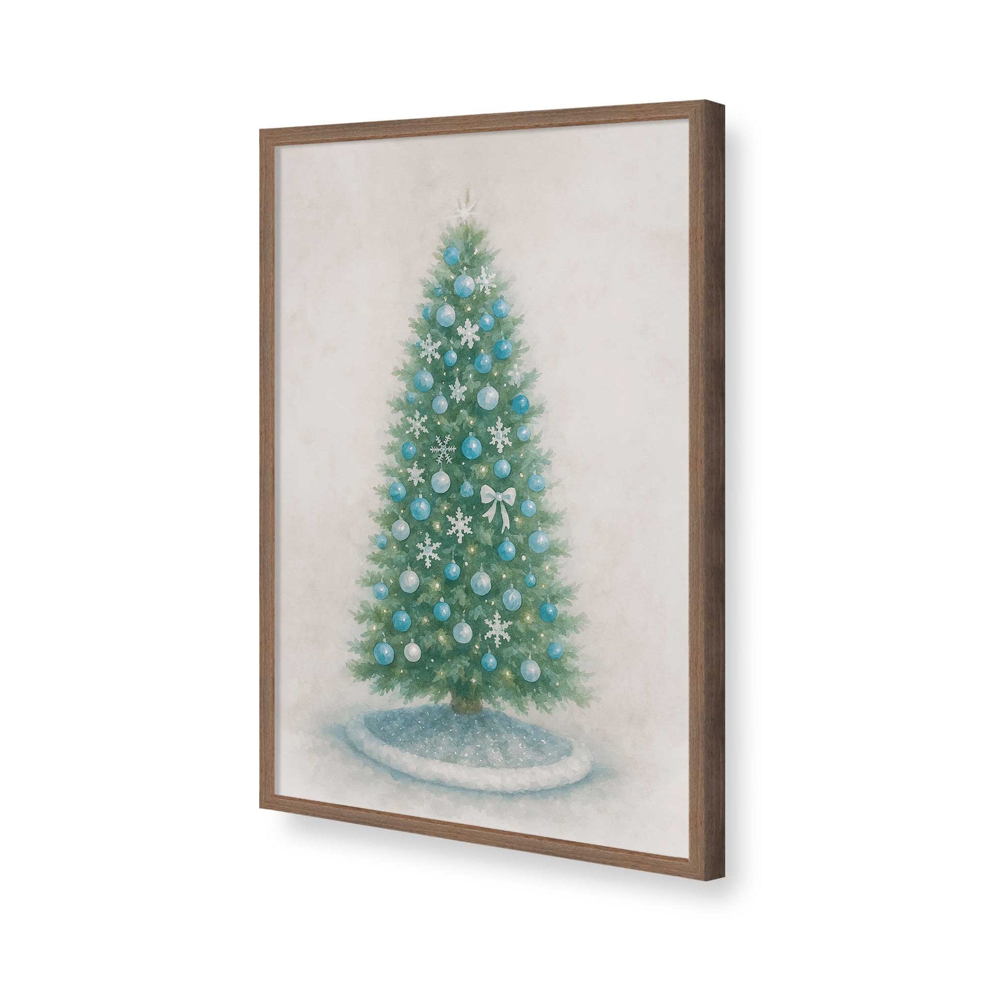 [Color:Walnut], Picture of art in a Walnut frame of the corner