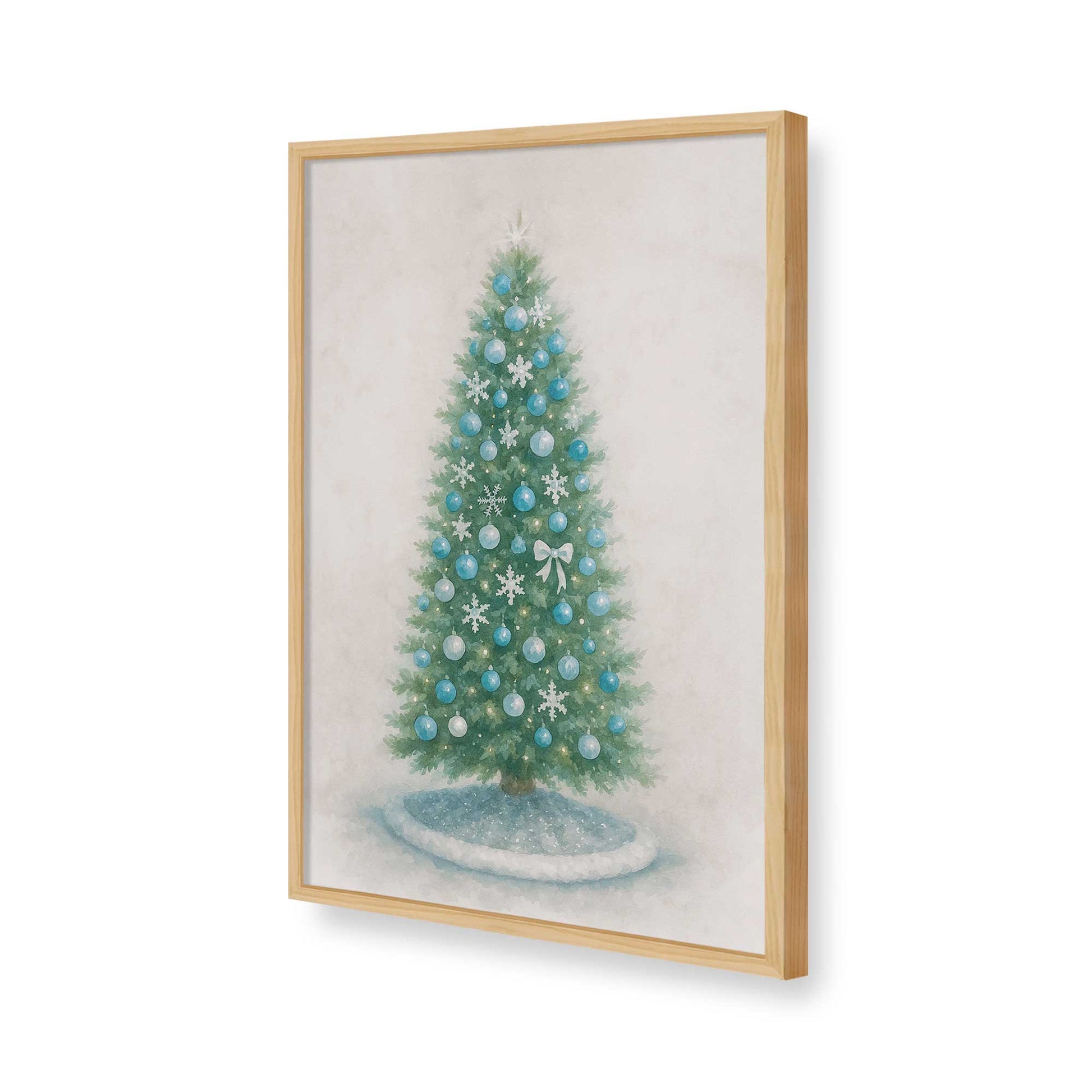 [Color:American Maple], Picture of art in a American Maple frame of the corner