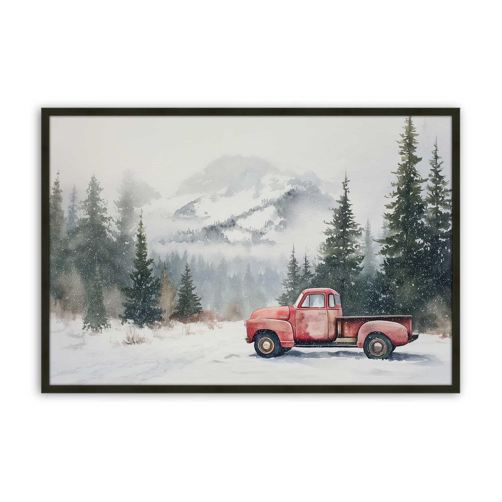 [Color:Satin Black], Picture of art in a Satin Black frame