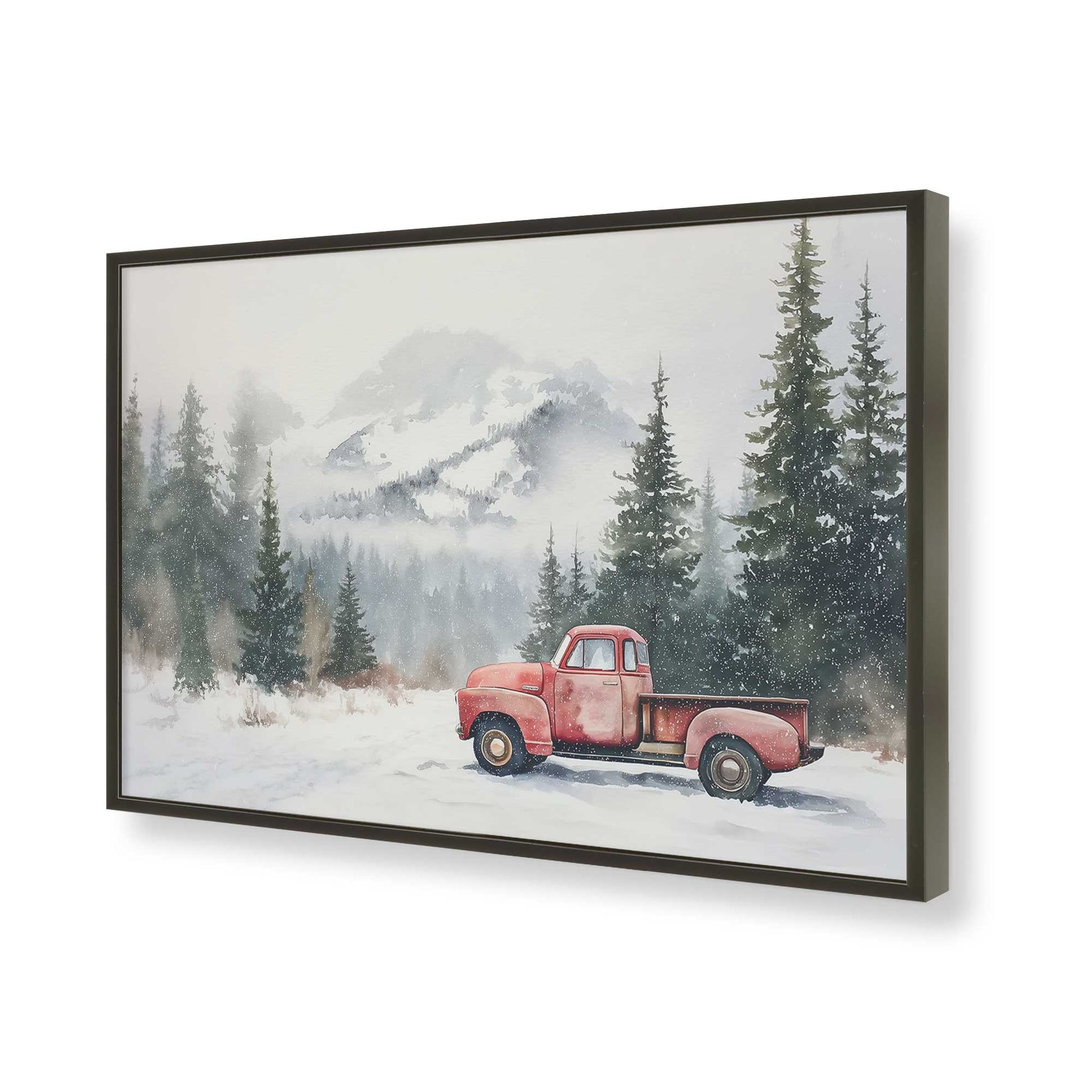 [Color:Satin Black], Picture of art in a Satin Black frame of the corner