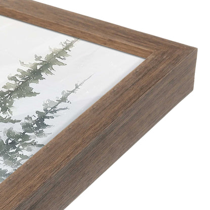 [Color:Walnut], Picture of art in a Walnut frame at an angle