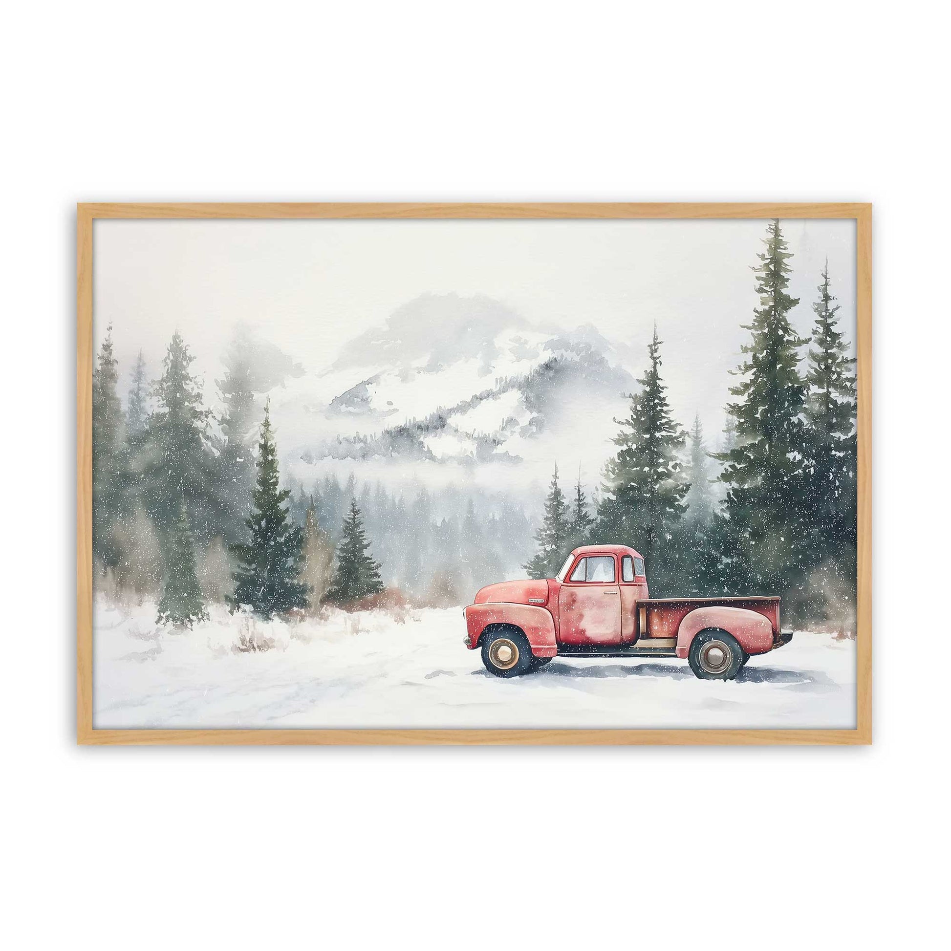 [Color:American Maple], Picture of art in a American Maple frame