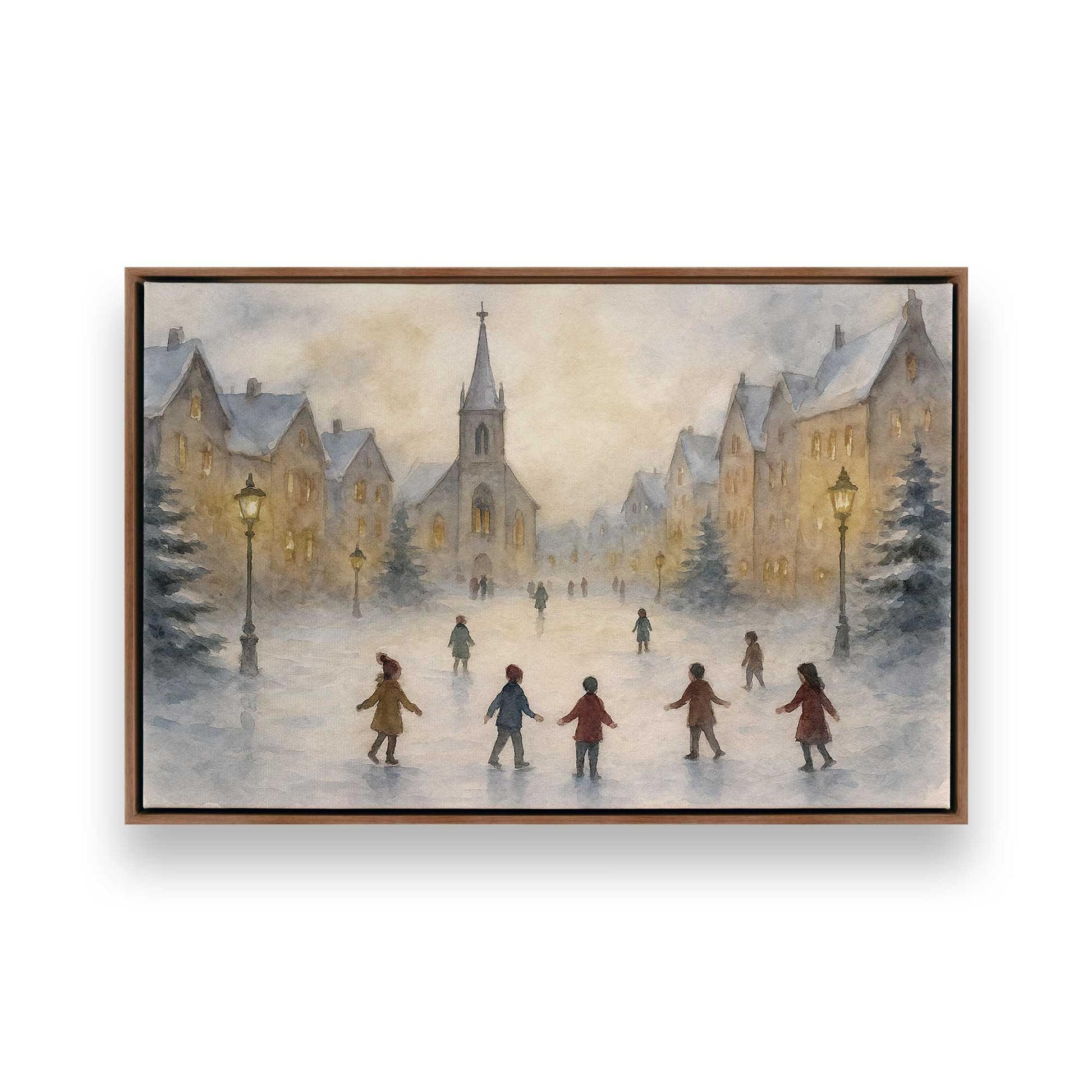 [Color:Walnut], Picture of art in a Walnut frame