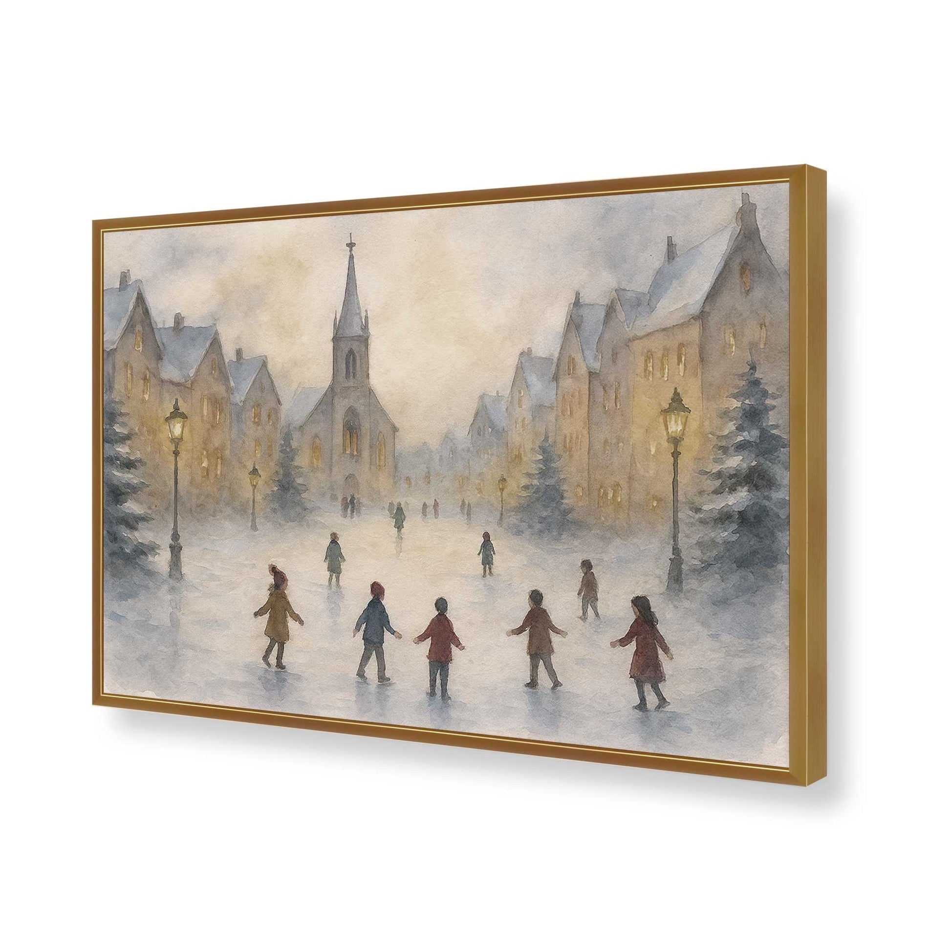 [Color:Polished Gold], Picture of art in a Polished Gold frame of the corner