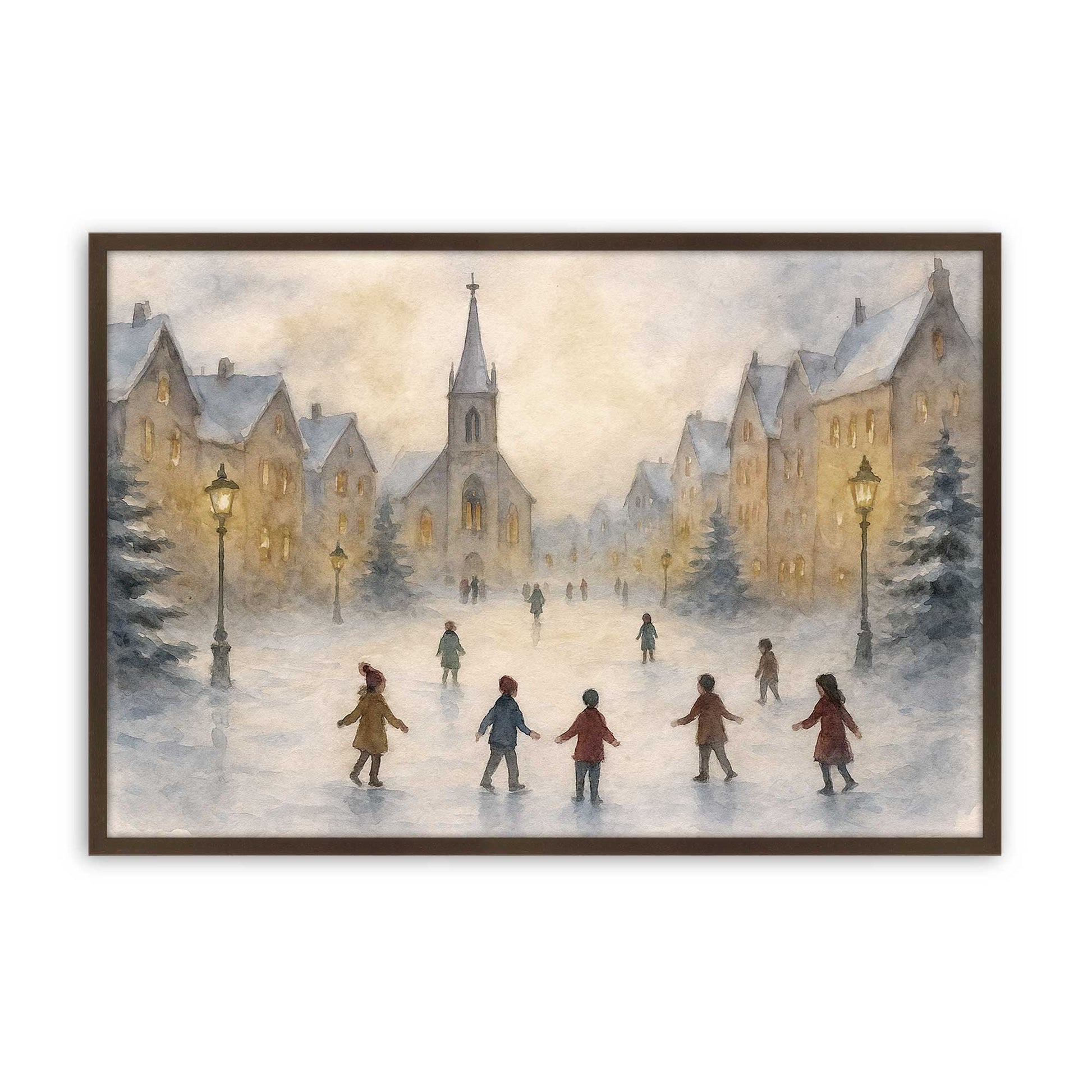 [Color:Belvinder Brown], Picture of art in a Belvinder Brown frame