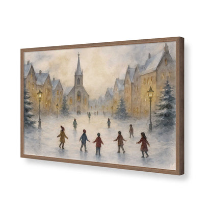 [Color:Walnut], Picture of art in a Walnut frame of the corner