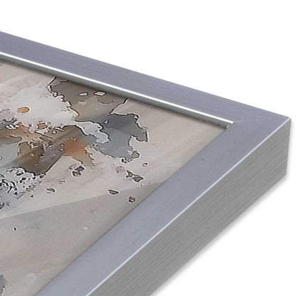 [Color:Polished Chrome], Picture of art in a Polished Chrome frame at an angle