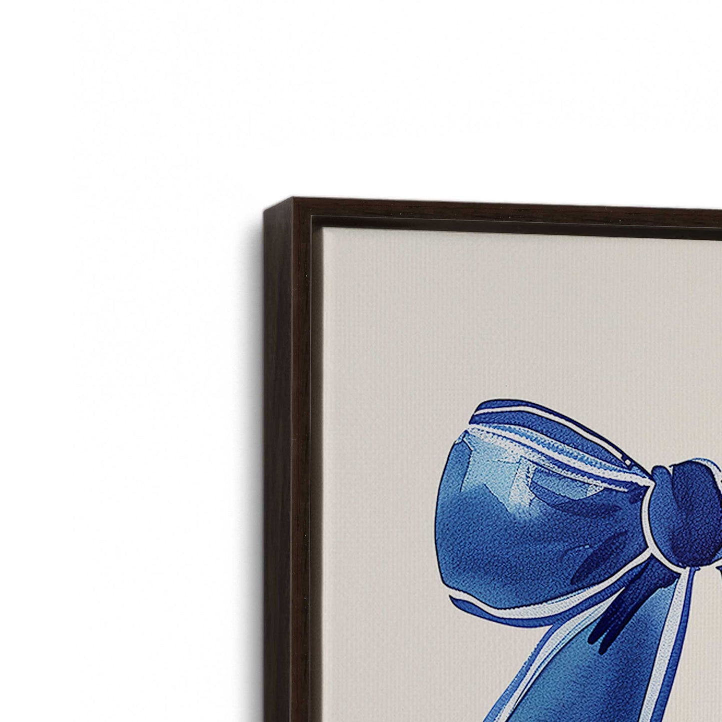 [Color:Espresso], Picture of art in a Espresso frame at an angle