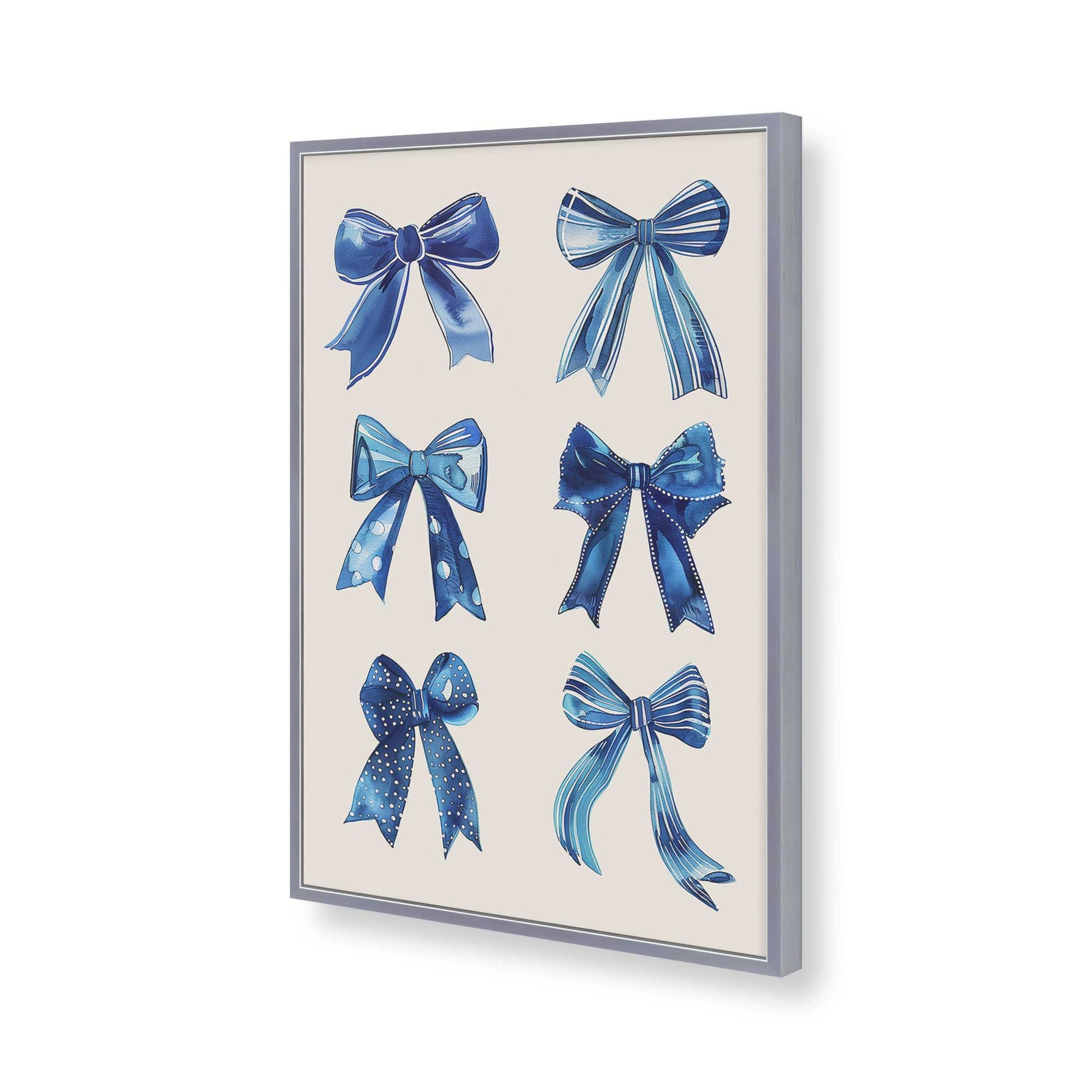 [Color:Polished Chrome], Picture of art in a Polished Chrome frame of the corner