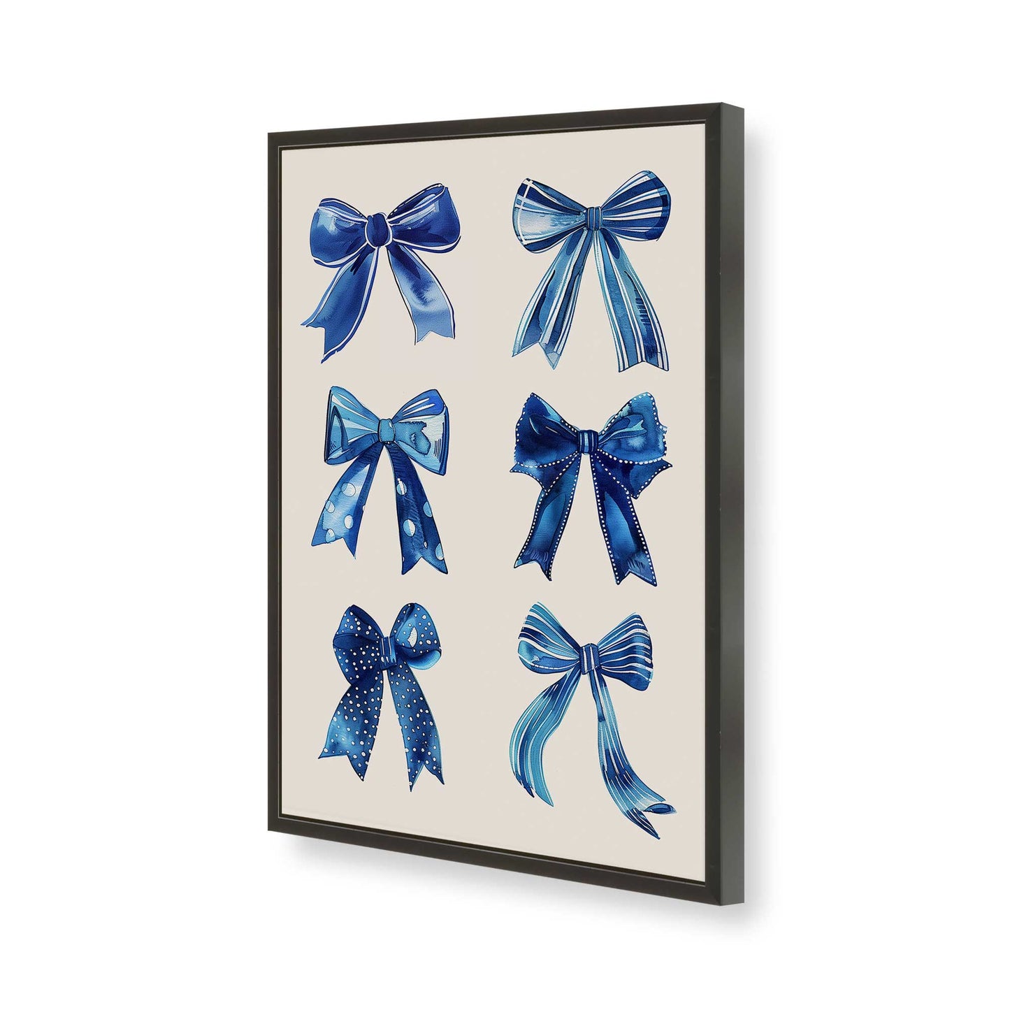 [Color:Satin Black], Picture of art in a Satin Black frame of the corner