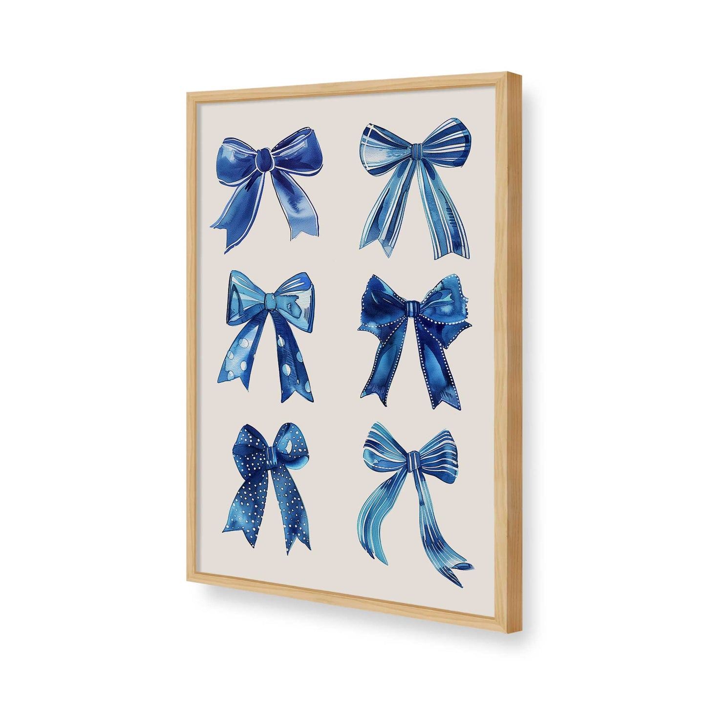 [Color:American Maple], Picture of art in a American Maple frame of the corner