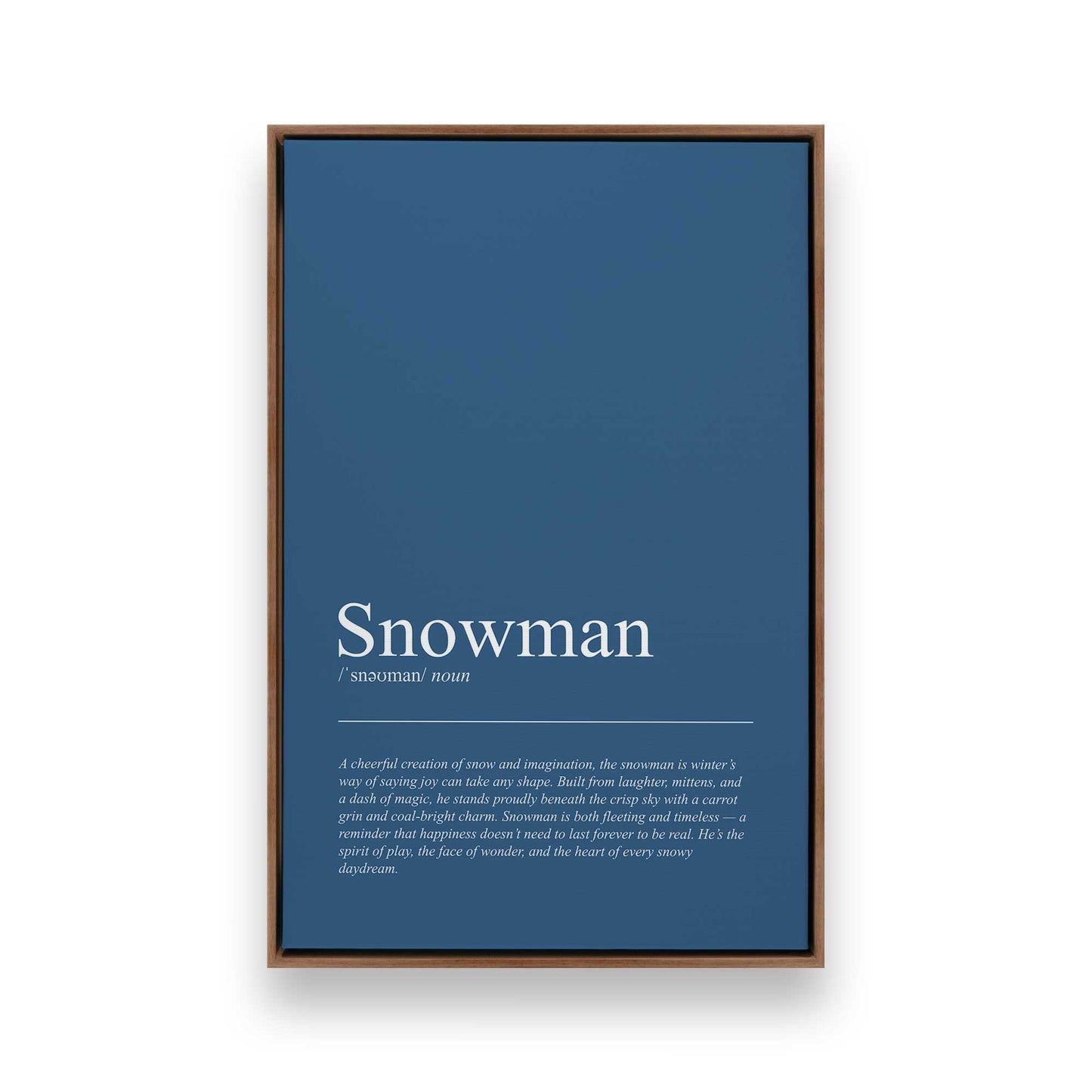 [Color:Walnut], Picture of art in a Walnut frame