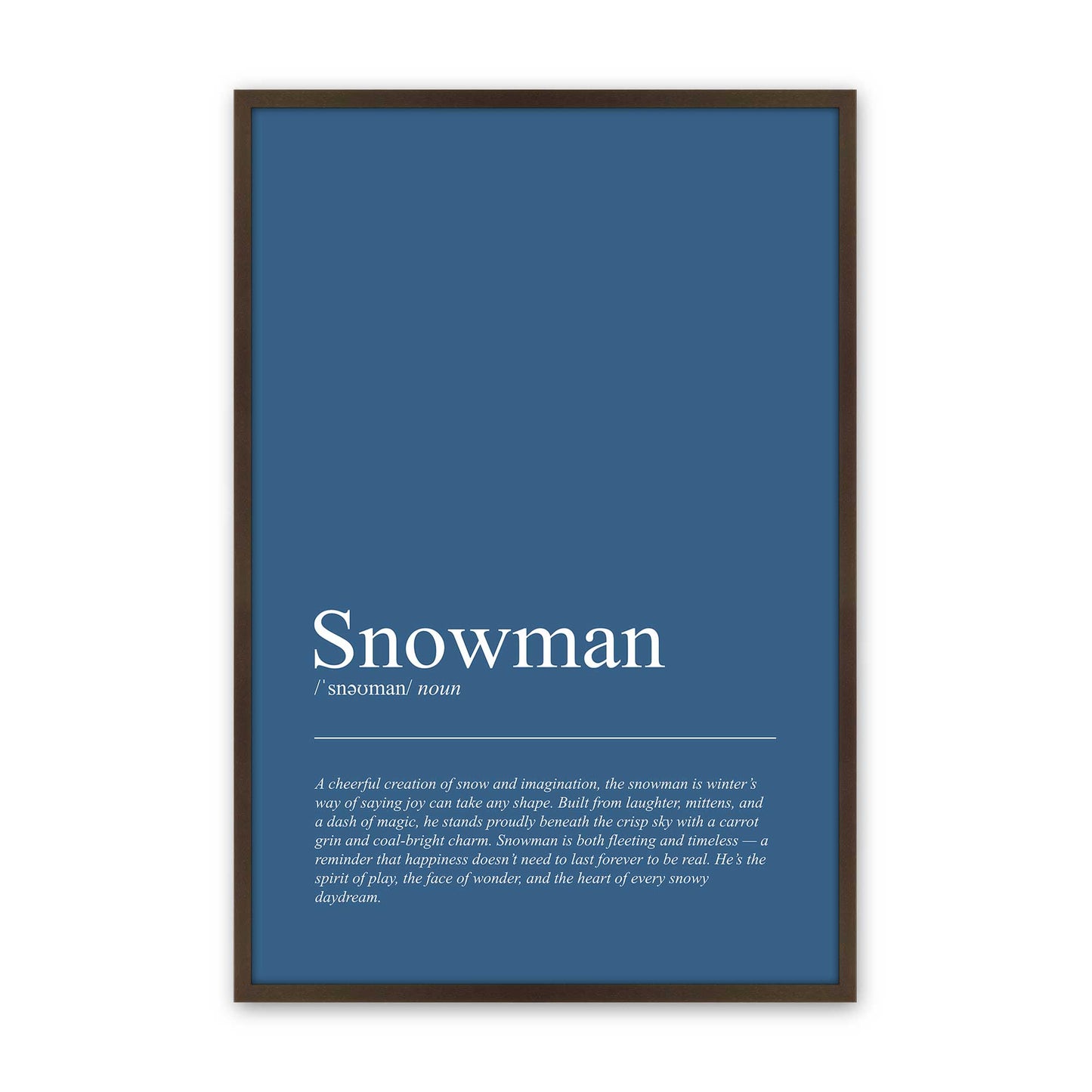 [Color:Brown], Picture of art in a Brown frame