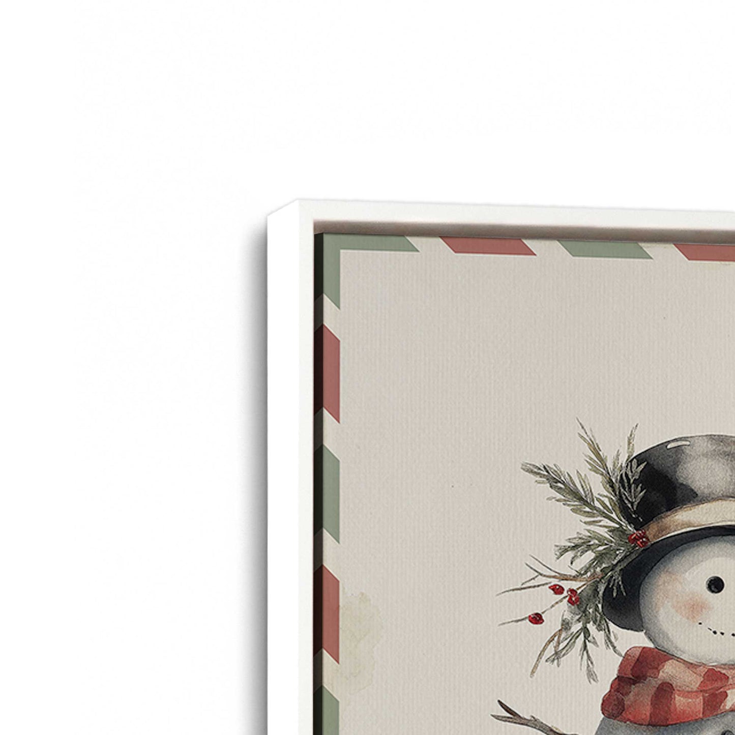 [Color:Opaque White], Picture of art in a White frame at an angle