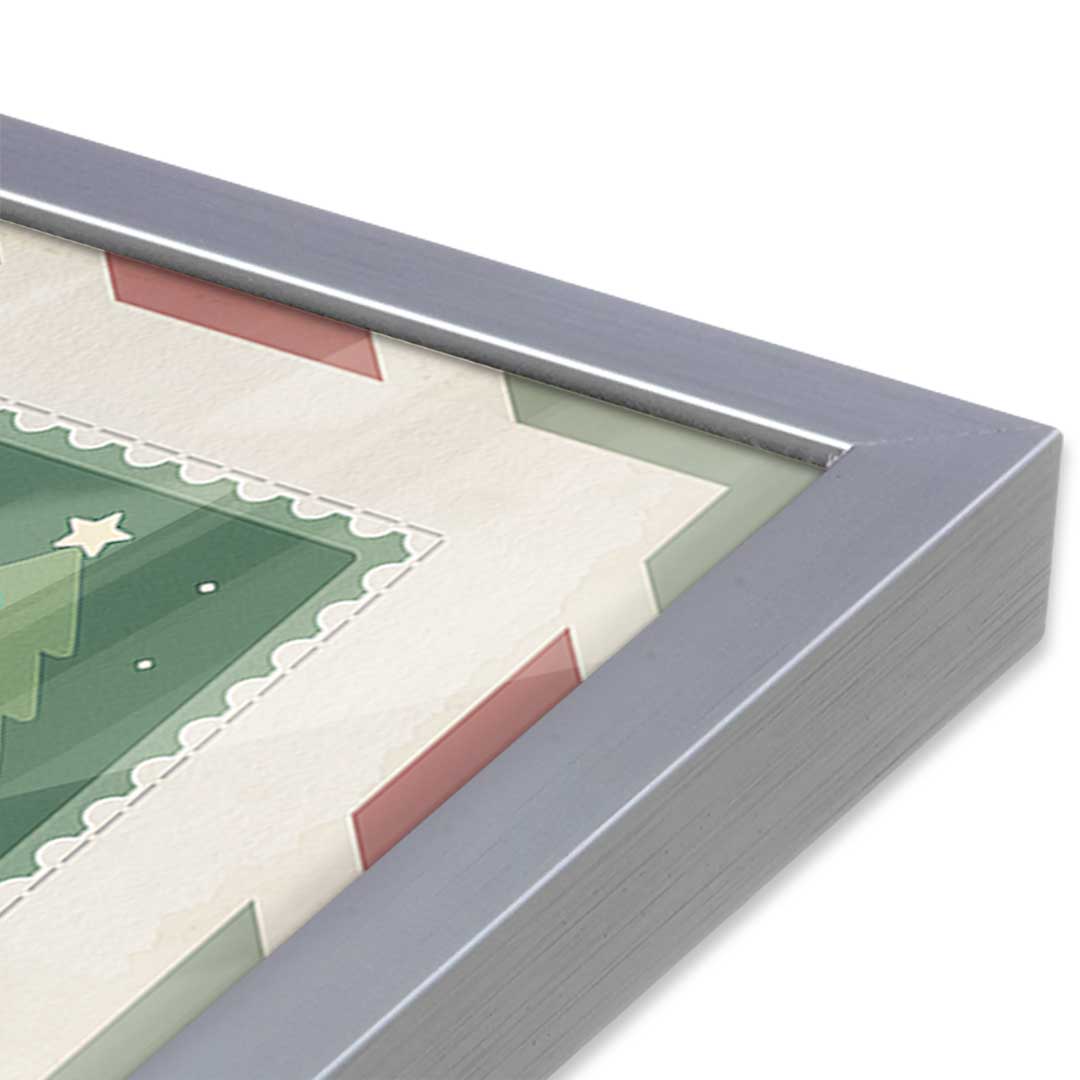 [Color:Polished Chrome], Picture of art in a Polished Chrome frame at an angle