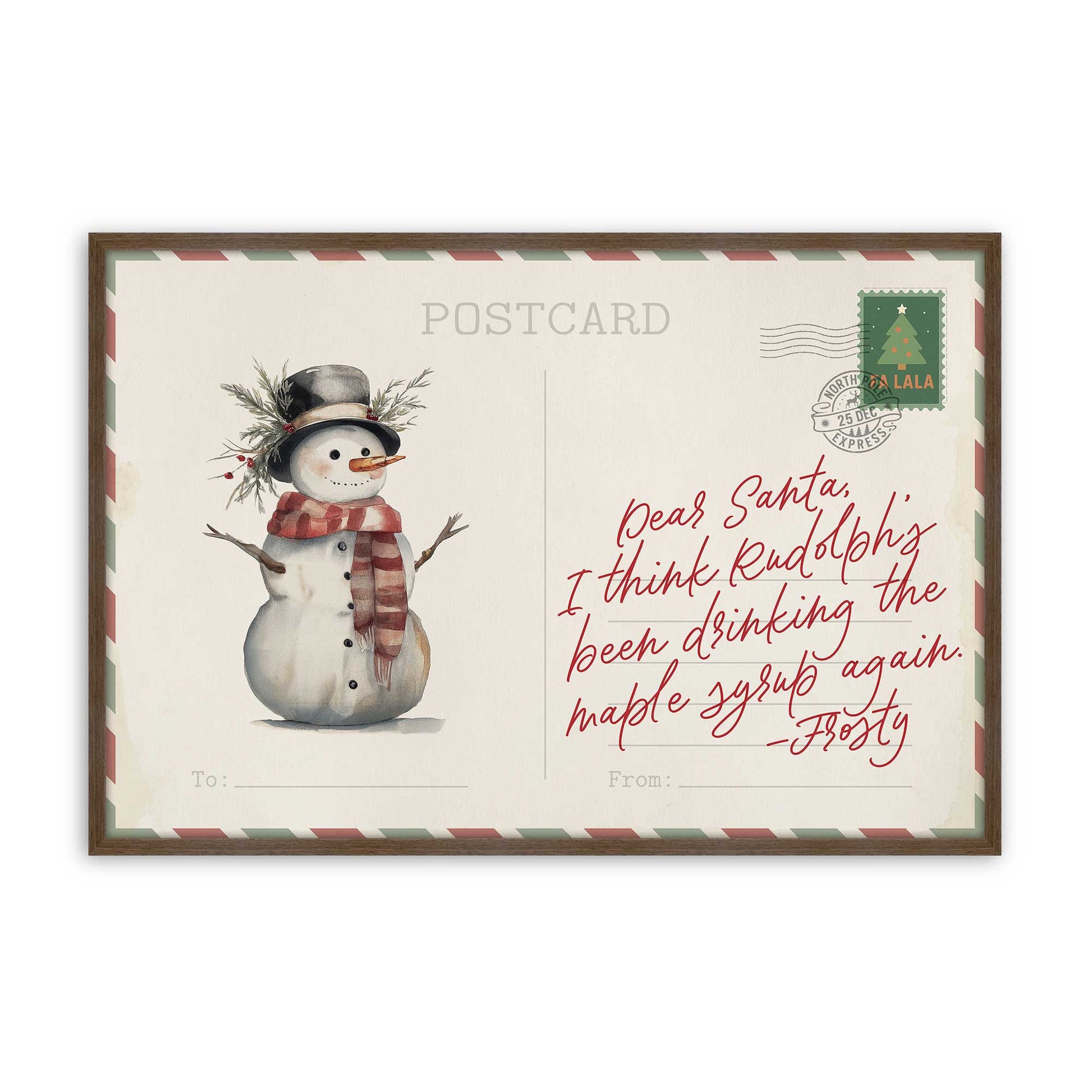 [Color:Walnut], Picture of art in a Walnut frame