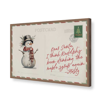 [Color:Walnut], Picture of art in a Walnut frame of the corner