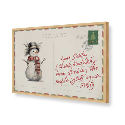 [Color:American Maple], Picture of art in a American Maple frame of the corner