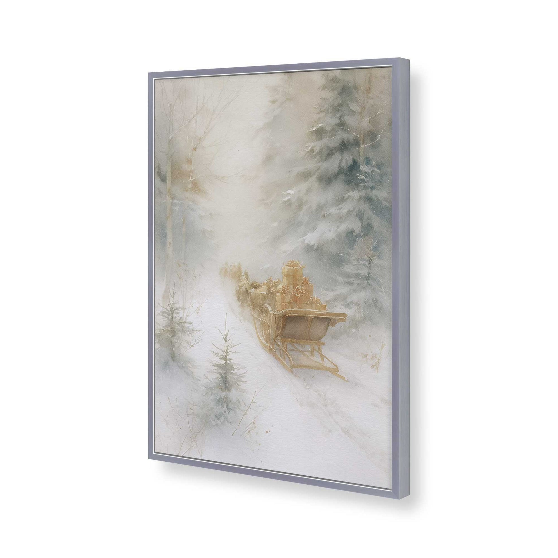 [Color:Polished Chrome], Picture of art in a Polished Chrome frame of the corner