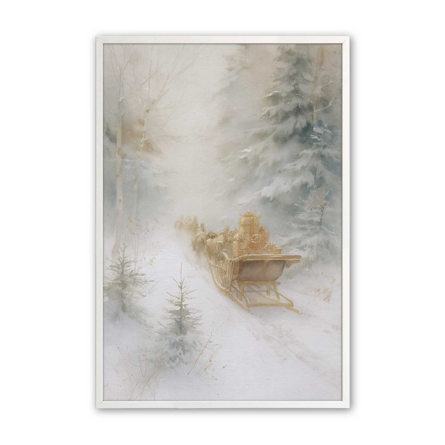 [Color:Opaque White], Picture of art in a Opaque White frame