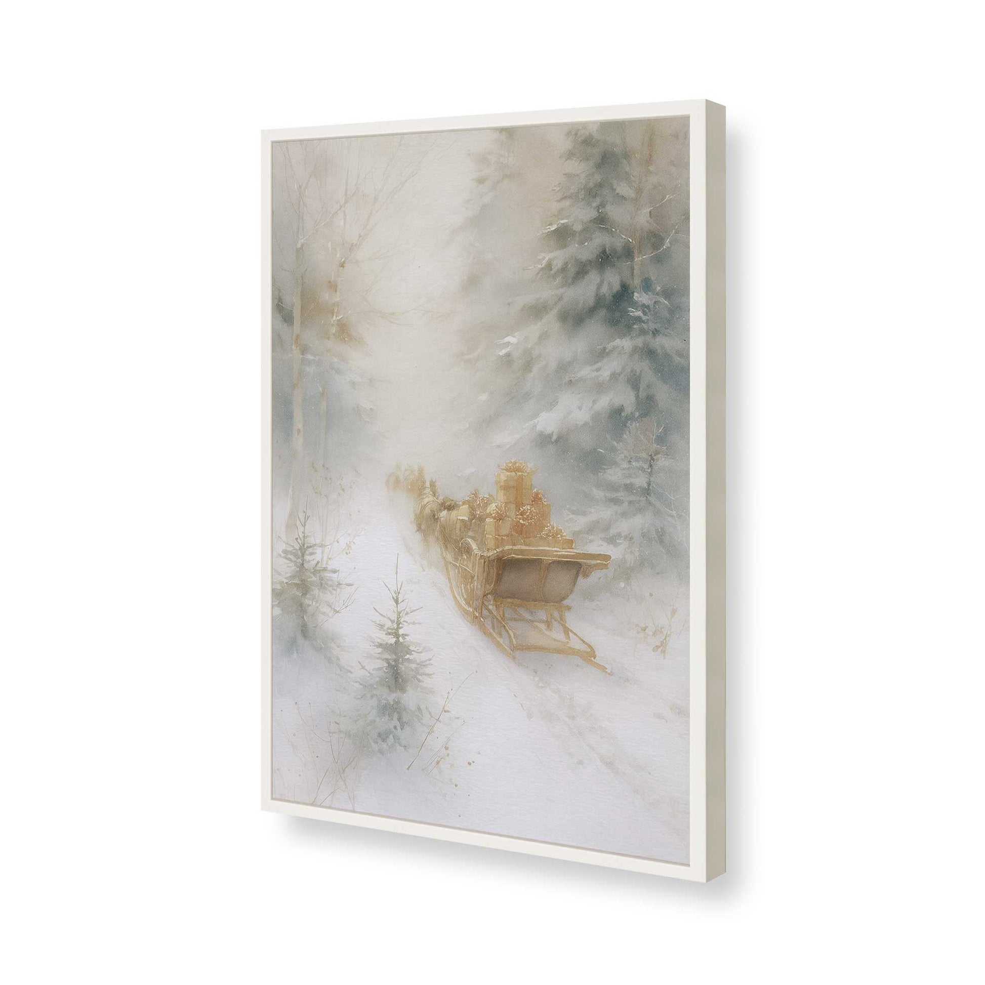 [Color:Opaque White], Picture of art in a Opaque White frame of the corner