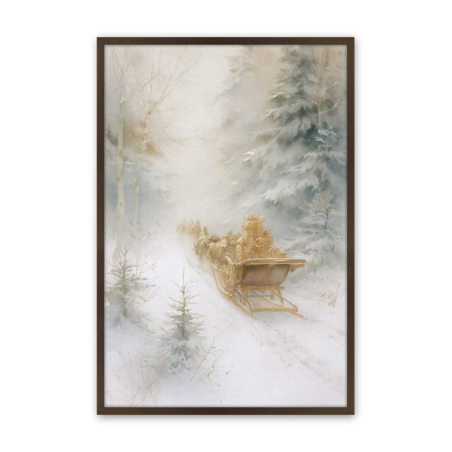 [Color:Belvinder Brown], Picture of art in a Belvinder Brown frame