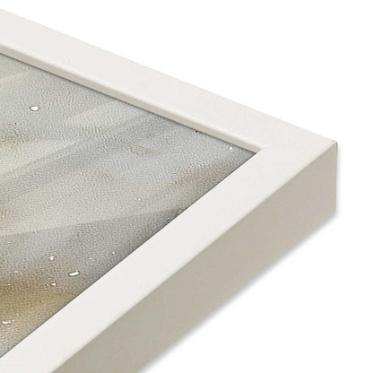 [Color:Opaque White], Picture of art in a Opaque White frame at an angle