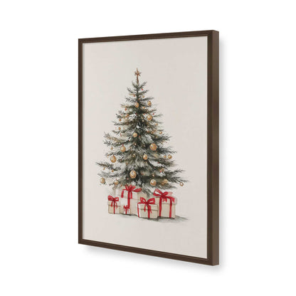 [Color:Brown], Picture of art in a Brown frame of the corner