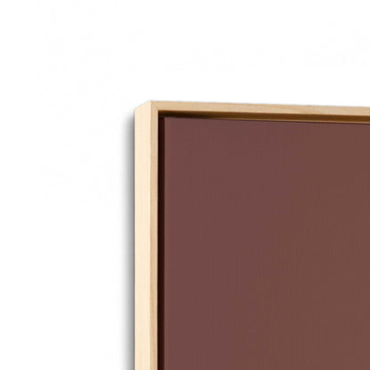 [Color:American Maple], Picture of art in a American Maple frame at an angle