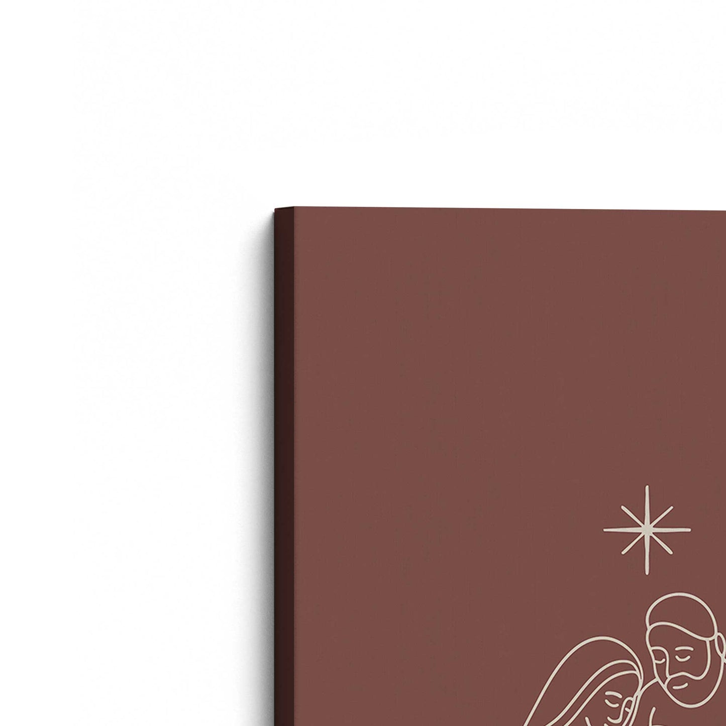 [Color:Stretched Canvas], Picture of the corner of the art