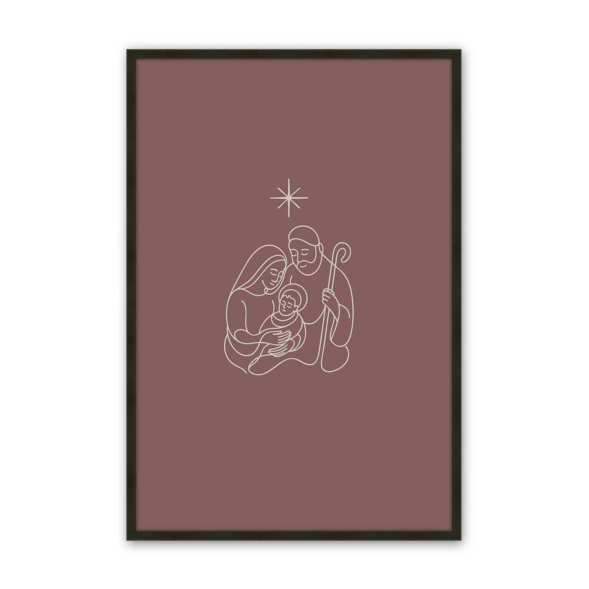 [Color:Satin Black], Picture of art in a Satin Black frame