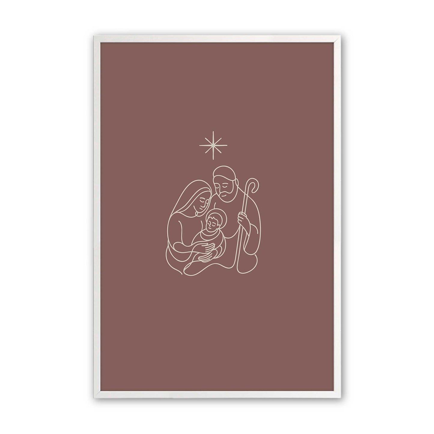 [Color:Opaque White], Picture of art in a Opaque White frame