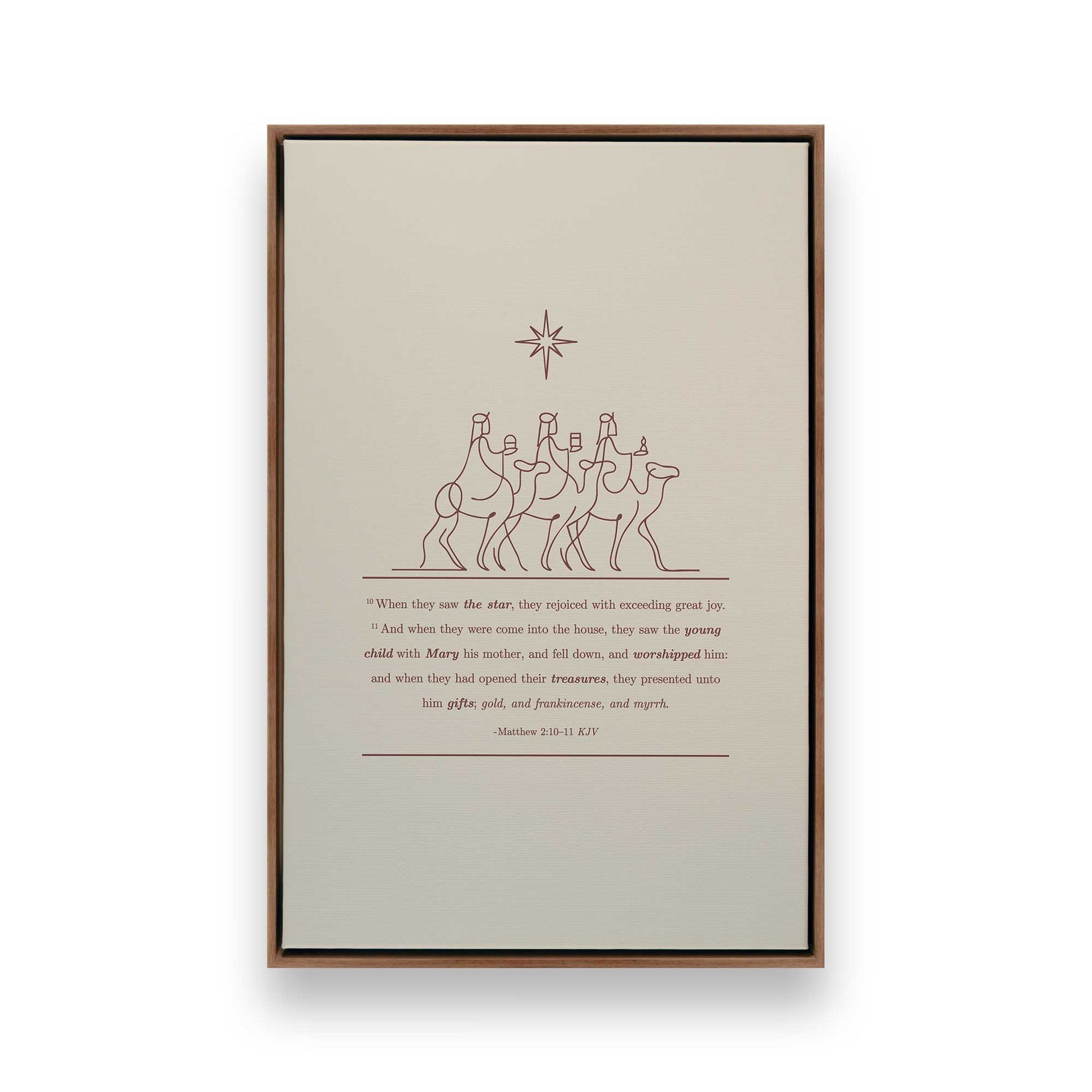 [Color:Walnut], Picture of art in a Walnut frame