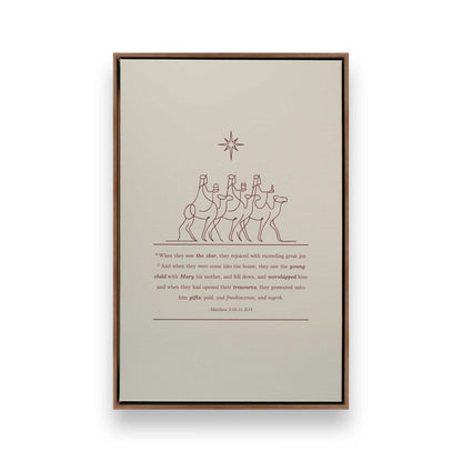 [Color:Walnut], Picture of art in a Walnut frame