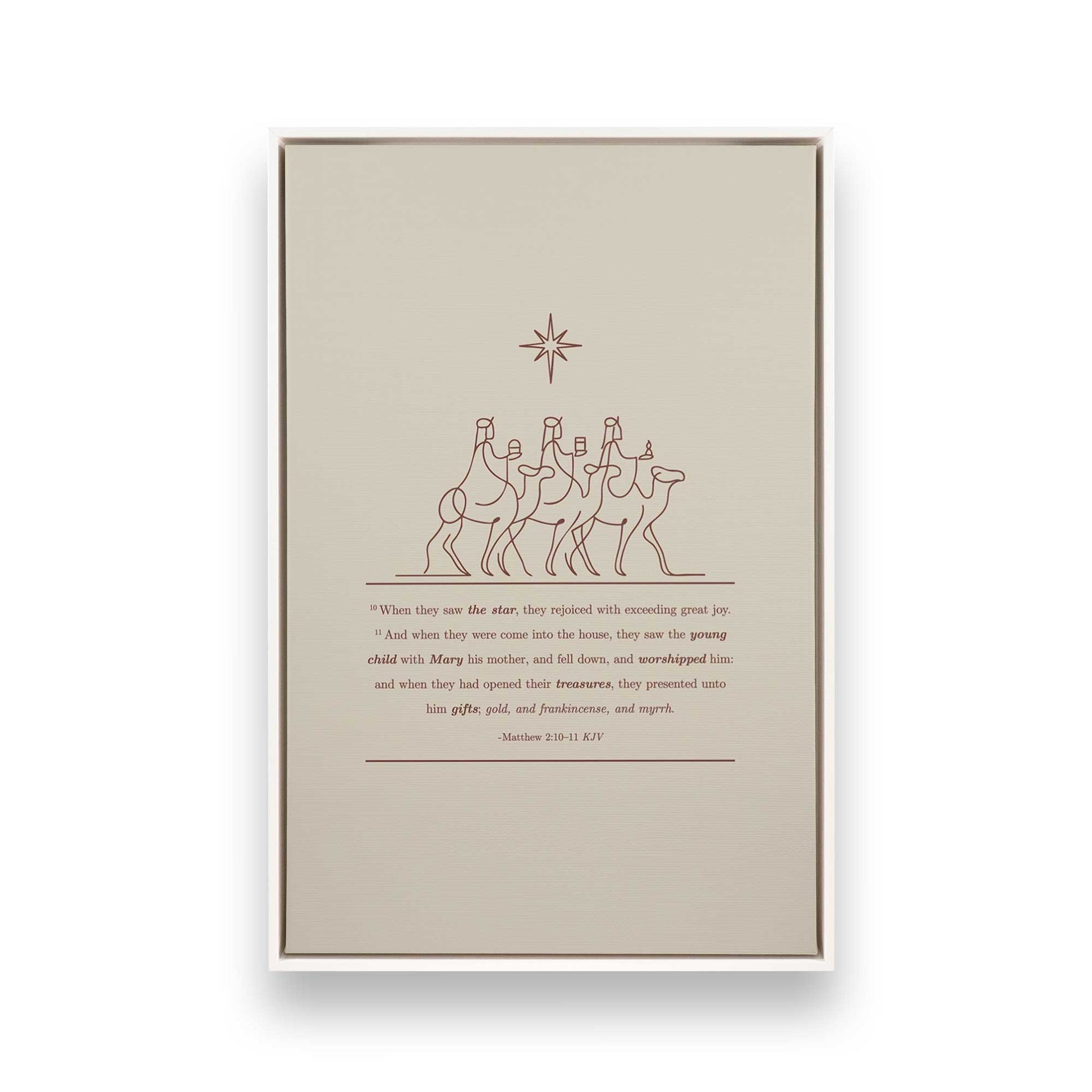 [Color:Opaque White], Picture of art in a White frame